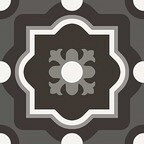 Patchy B&W 04 20x20x0,9 zwart