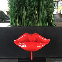 Beeld - Rode lip 37cm