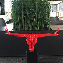 Beeld - Turnende man 55cm