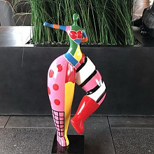 Beeld - Vrouw beschilderd 65cm