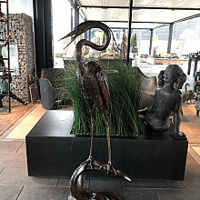 Beeld - Brons reiger 145cm