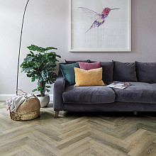 Rubens 7,6x45,7x0,2 Lime Washed Oak Herringbone