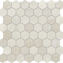 Europe 30x30x0,95 Mosaic Esagona Bianco