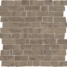 Unika Limestone 30x30x0,95 Vein Cut Mosaic Mini Block Chocolate Nat