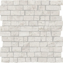Unika Limestone 30x30x0,95 Minimal Mosaic Mini Block Silver Nat
