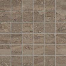 Unika Limestone 30x30x0,95 Vein Cut Mosaic Chocolate Lappato