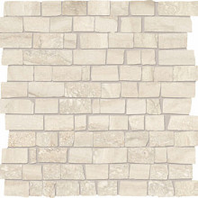 Unika Limestone 30x30x0,95 Vein Cut Mosaic Mini Block Cream Nat