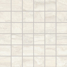 Unika Limestone 30x30x0,95 Vein Cut Mosaic White Lappato