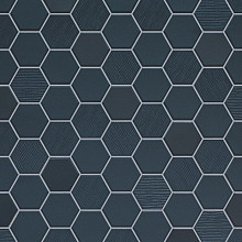 Hexa 31,6x31,6x0,4 deep navy mix mosaico