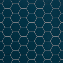 Hexa 31,6x31,6x0,4 deep navy matt mosaico