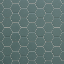 Hexa 31,6x31,6x0,4 green echo matt mosaico