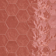 Hexa 10,73x15x1 cherry pie wall glossy
