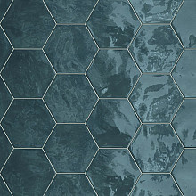 Hexa 17,3x15x1 ocean wave wall glossy