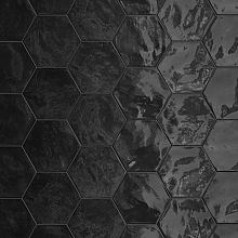 Hexa 15x17,5x1 black swan wall glossy