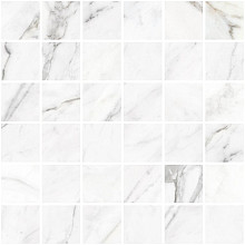 Miss marble 30x30x1,05 white silk mosaico
