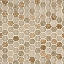 Aura 29x30x0,8 Hexagon Creams