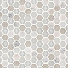 Aura 29x30x0,8 Hexagon Whites