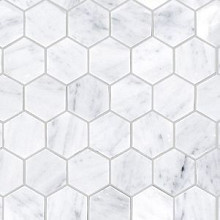 Essential 25,8x29,8x1 Hexagon Carrara Pul