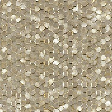 Gravity 30,1x30,7x0,6 Aluminium 3D Hexagon Gold
