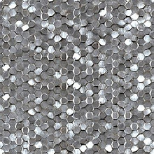 Gravity 30,1x30,7x0,6 Aluminium 3D Hexagon Metal