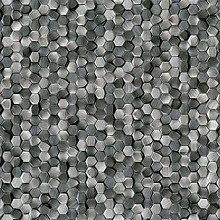 Gravity 30,1x30,7x0,6 Aluminium 3D Hexagon Metal Titan