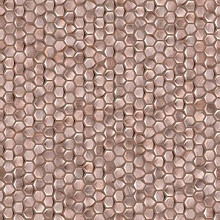 Gravity 30,4x30,7x0,3 Aluminium Hexagon Rose Gold