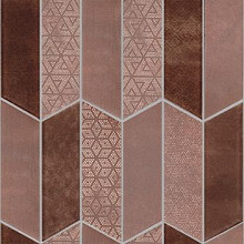 Rhomboid 29,8x29,8x0,8 Chocolate