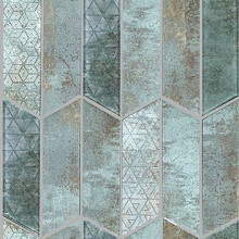 Rhomboid 29,8x29,8x0,8 Verdigris